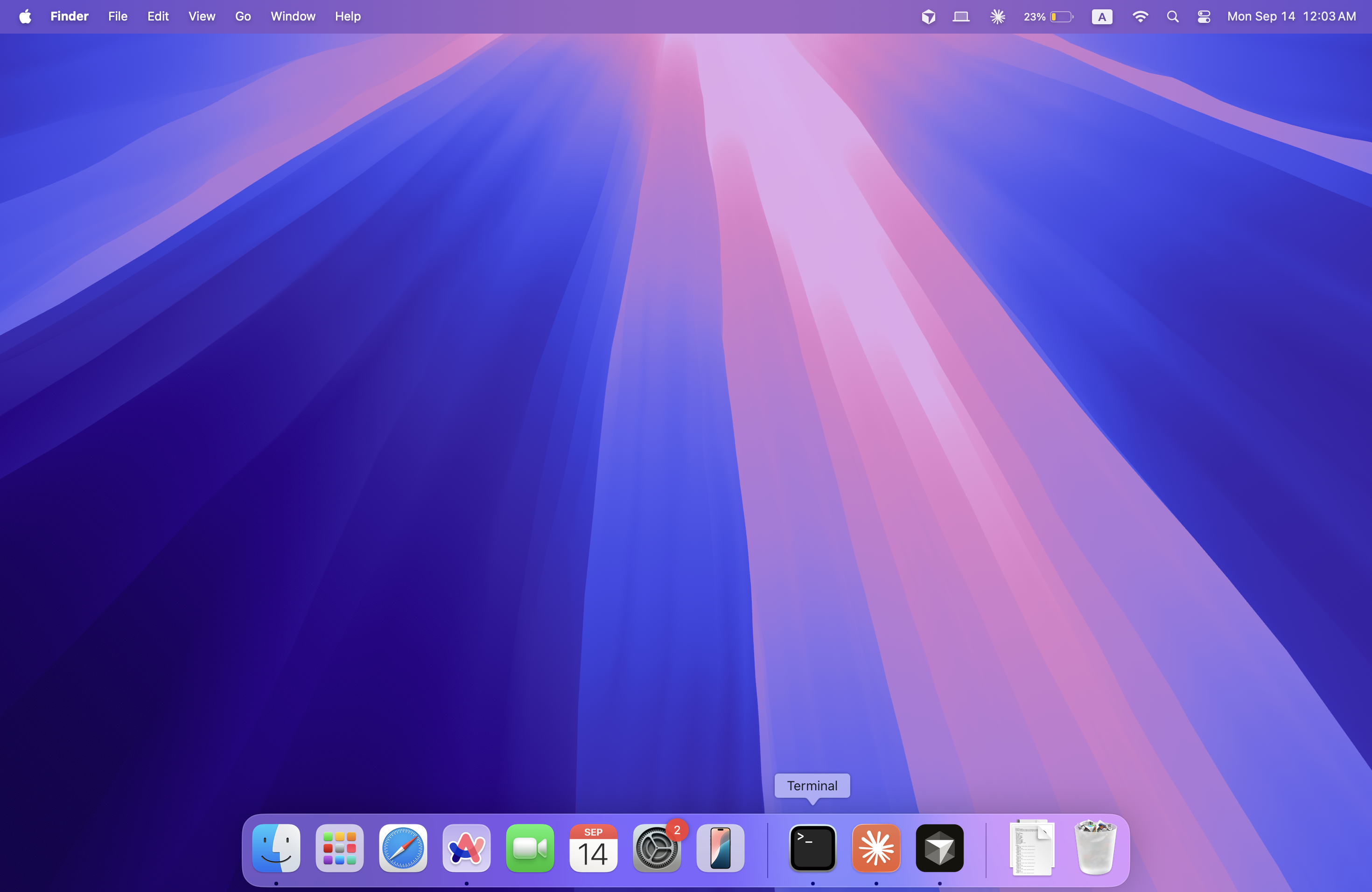 Captured desktop
